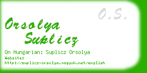 orsolya suplicz business card